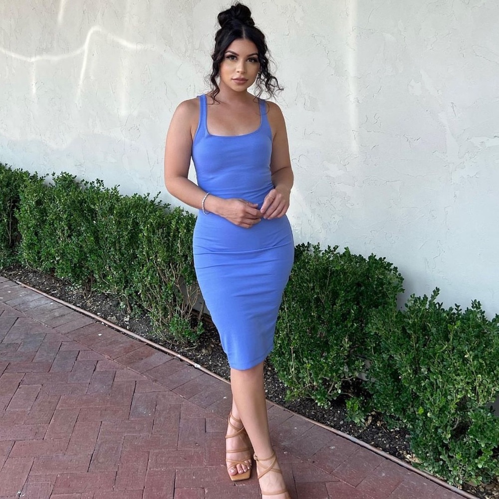 Blue dress